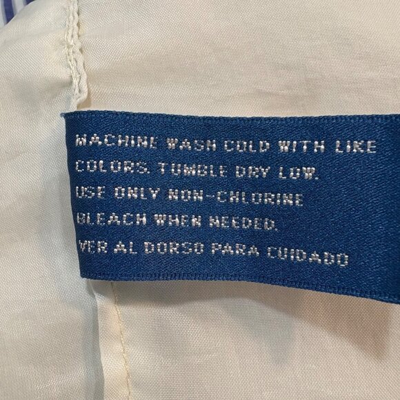 Men’s VTG Towncraft XL Beige Bomber Jacket Elastic Hem Multiple Pockets Hood - Picture 6 of 12